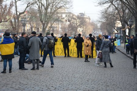 В Одессе прошел патриотический марш в честь Дня единения (фоторепортаж)