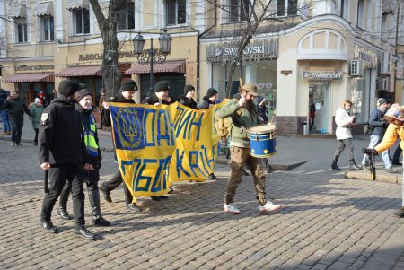 В Одессе прошел патриотический марш в честь Дня единения (фоторепортаж)