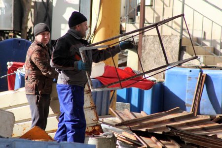 Старые рыбные ряды демонтировали на рынке «Привоз» (фоторепортаж)