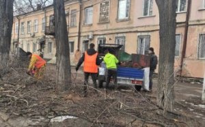 Коммунальщики проводят комплексную уборку дворов, ликвидируют стихийные свалки и моют остановки (фото)