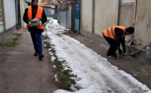 Коммунальщики проводят комплексную уборку дворов, ликвидируют стихийные свалки и моют остановки (фото)