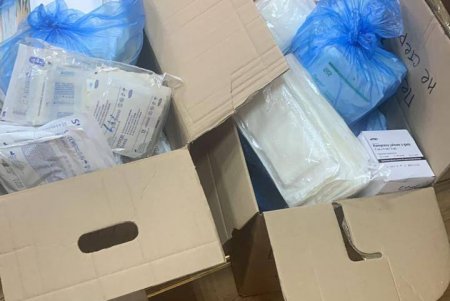 Полученная Одессой гуманитарная помощь из Дании, передана нашим защитникам, больницам и детям в Николаев