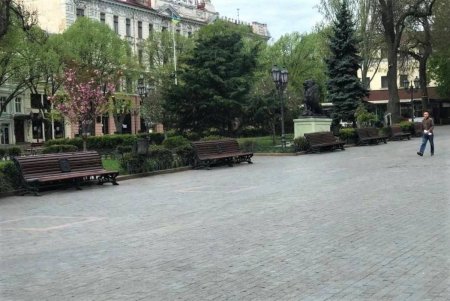 Коммунальщики очистили территорию Горсада после зимы (фото)