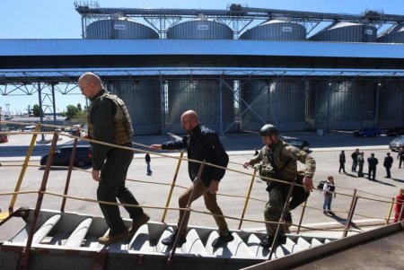 Во время визита в Одессу главы Европейского совета ему пришлось прятаться в бомбоубежище во время воздушной тревоги (фото)