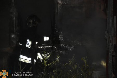 В селе Нерубайское огнеборцы ликвидировали пожар в частном домовладении (фото)