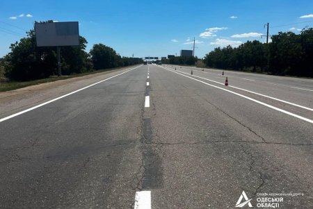 На трассе Одесса-Южный обновлена дорожная разметка (фото)