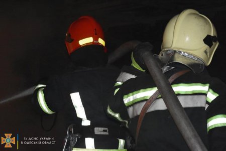 Спасатели ликвидировали ночной пожар в Одесском порту, где горела необработанная древесина (фото)