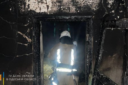В Раздельнянском районе во время тушения пожара спасатели обнаружили двух погибших людей (фото)