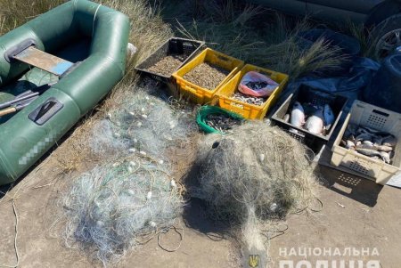 Трое браконьеров из Белгород-Днестровского района наловили сетями рыбы более чем на миллион гривен (фото, видео)