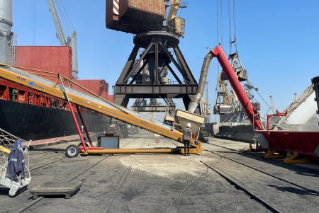 Морской торговый порт «Южный» возобновил обработку грузов (фото)