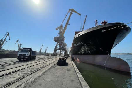 Морской торговый порт «Южный» возобновил обработку грузов (фото)