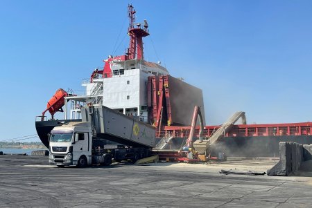 Морской торговый порт «Южный» возобновил обработку грузов (фото)