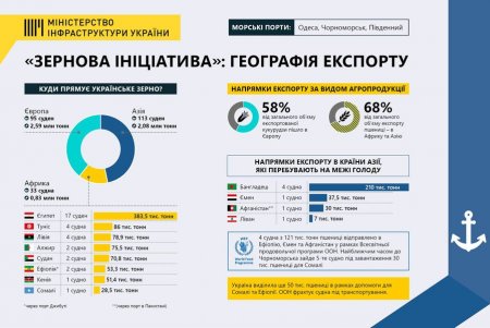 В августе-сентябре отправлено 241 судно: за два месяца работы экспортировано 5,5 млн тонн агропродукции (фото)
