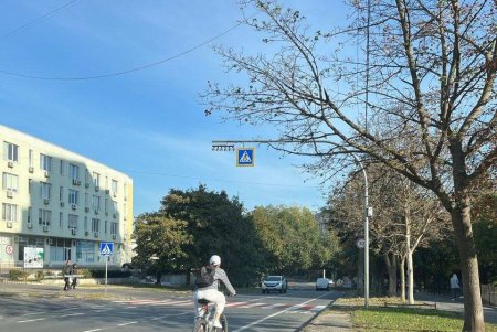 На улице Ильфа и Петрова дорожные специалисты обустроили новую велодорожку (фото)