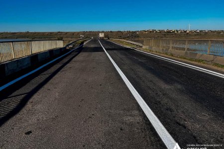 Отремонтирован участок дороги, соединяющей Одесскую и Николаевскую области (фото)
