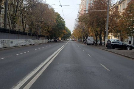 На улице Разумовской нанесена дорожная разметка (фото)