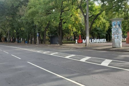 На улице Разумовской нанесена дорожная разметка (фото)