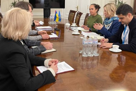 Геннадий Труханов во время встречи с представителями комиссара по делам беженцев: в помощи сейчас нуждаются не только переселенцы, но и жители города (фото)