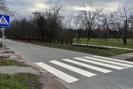 На Даче Ковалевского и улице Ореховой обновили разметку на пешеходных переходах