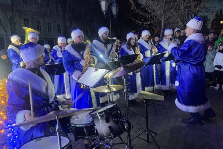 В центре города открыли елку Несокрушимости (фото, видео)