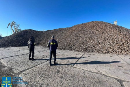 Более 50 тысяч тонн железной руды из рф конфискованы в морском порту Одесской области и переданы на нужды украинских защитников (фото)