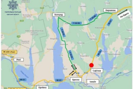 Водителям предлагают объезжать трассу Одесса-Рени из-за сложности в движении грузовиков (фото)