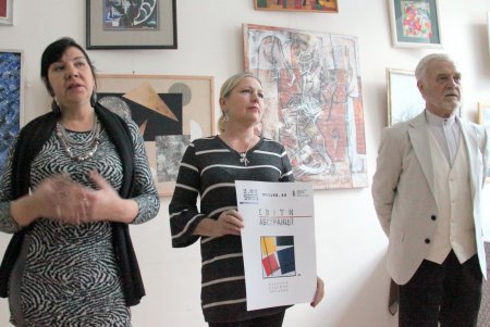 В Союзе художников Украины представили выставку «Миры абстракции» (фоторепортаж) 