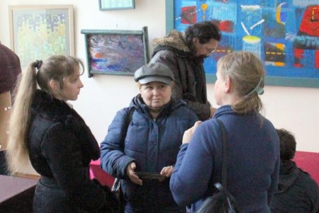 В Союзе художников Украины представили выставку «Миры абстракции» (фоторепортаж) 