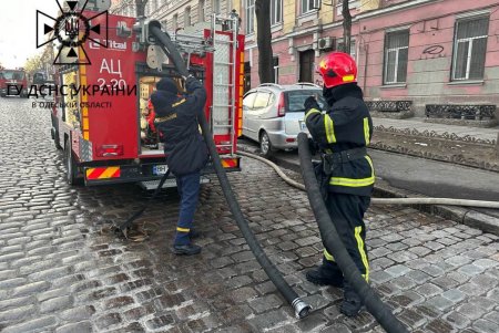 На Дерибасовской загорелась коммунальная квартира: при тушении пожара был спасен хозяин и его домашний питомец (фото, видео)  