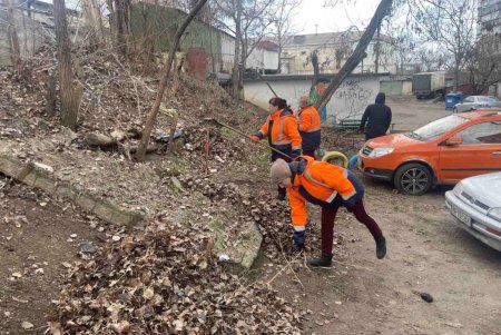 Коммунальщики убрали бюветные комплексы, памятники и склоны на Балковской (фото)