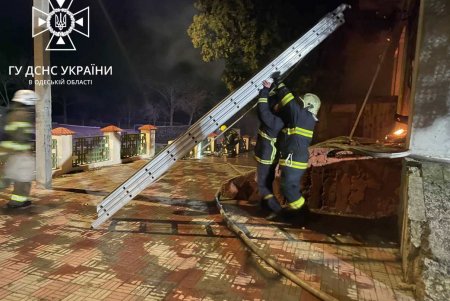 В Белгороде-Днестровском горел частный жилой дом (фото)