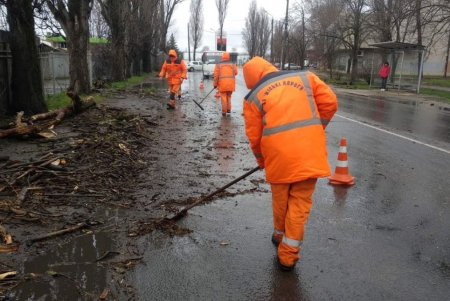 В Одессе коммунальные службы ликвидируют последствия бушующей непогоды (фоторепортаж) 