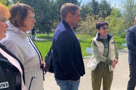 Светлана Бедрега проинспектировала ход капремонта здания для Центра временного пребывания переселенцев