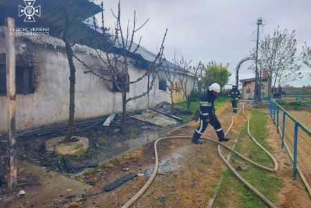 В Одесском районе сгорела частая конюшня площадью 500 квадратных метров