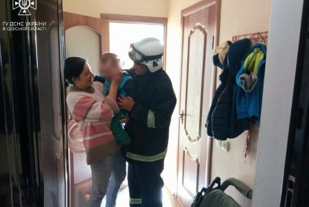 Спасатели в Белгороде-Днестровском освободили малыша из закрытой квартиры (фото)