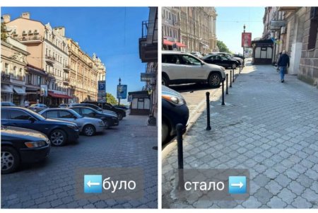 Смена организации дорожного движения на Греческой позволила открыть платную парковку (фото)