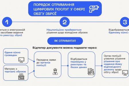 На следующей неделе одесситы смогут воспользоваться услугами Единого реестра оружия