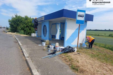 Восстановлена скульптура-якорь на границе Одесской и Николаевской областей