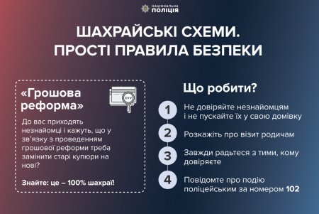 Одесситам следует быть бдительными: аферисты выманивают средства под предлогом денежной реформы (фото)