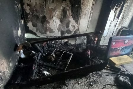 В Березовском районе мужчина из ревности поджог квартиру бывшей гражданской жены (фото, видео)