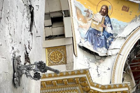 «Это нарушение международного гуманитарного права», — представитель ООН о поврежденном Спасо-Преображенском соборе (фото, видео)