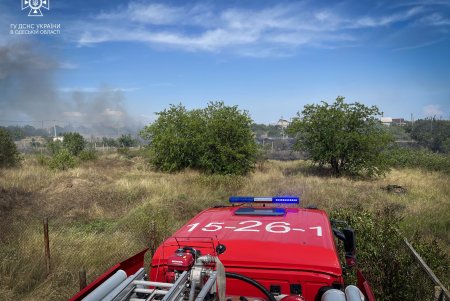 В Одесской области потушили пожар на площади в 10 тыс. квадратных метров (фото)