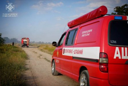 В Пересыпском районе города горели поля орошения: пожар удалось потушить спустя четыре часа (фото, видео)