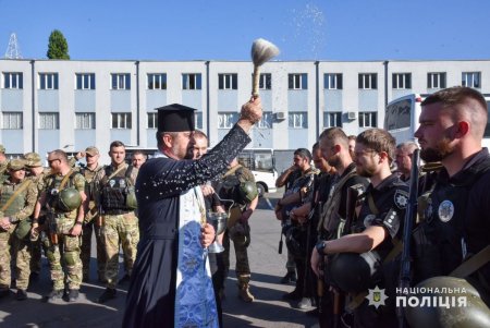 В Одессу вернулись полицейские, выполнявшие служебные задания на деоккупированной территории Херсонской области (фото)