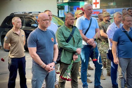 Одесситы простились с сотрудником городского департамента муниципальной безопасности Дмитрием Отставновым (фото)