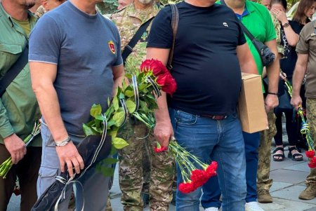 Одесситы простились с сотрудником городского департамента муниципальной безопасности Дмитрием Отставновым (фото)