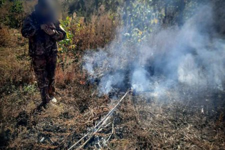 В Раздельнянском районе выявили виновницу, сжигавшую сухую траву (фото)
