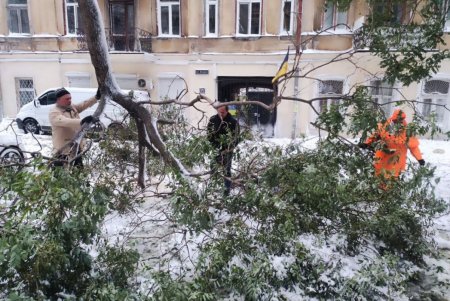 Последствия накрывшего Одессу бурана ликвидируют почти две тысячи коммунальщиков (фото)