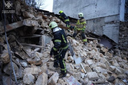 На Базарной обрушилась часть аварийного дома: обошлось без жертв (фото)