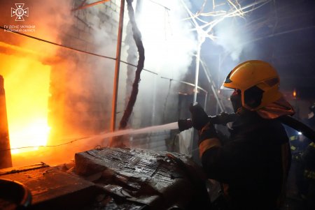 В Великом Дальнике под Одессой горел частный дом (фото)